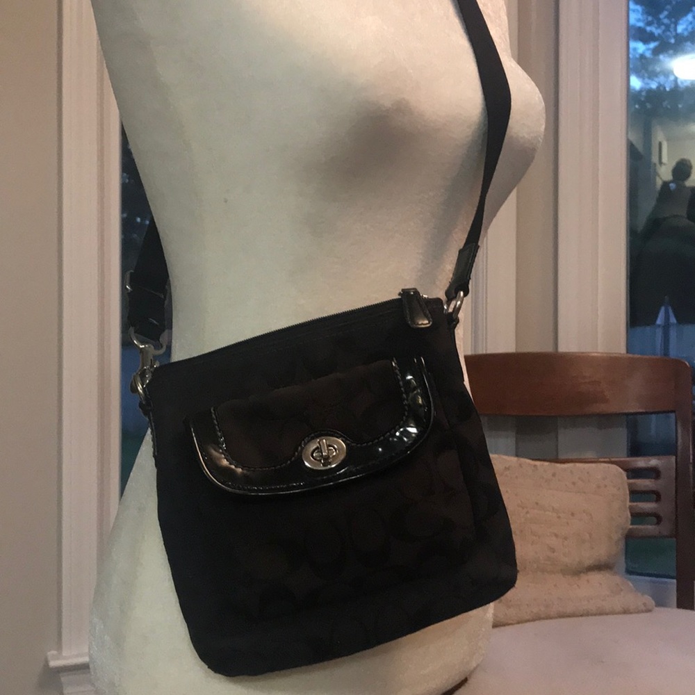 Black Coach Crossbody Purse